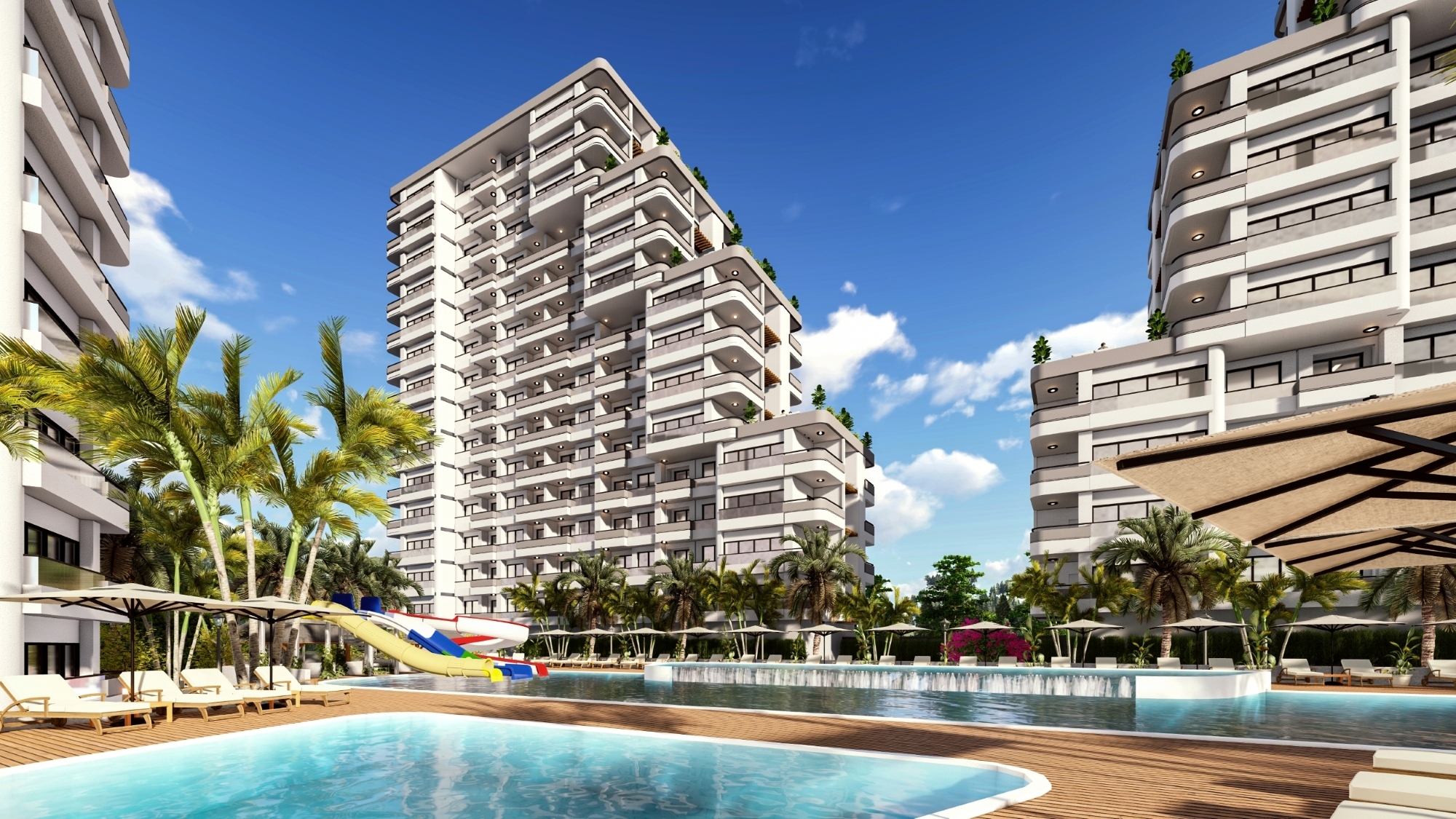 Luxury 2+1 Apartment with Mountain View in Mersin-Tece