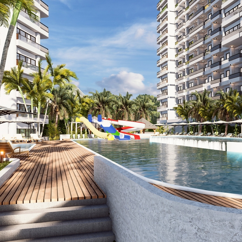 Luxury 2+1 Apartment with Mountain View in Mersin-Tece