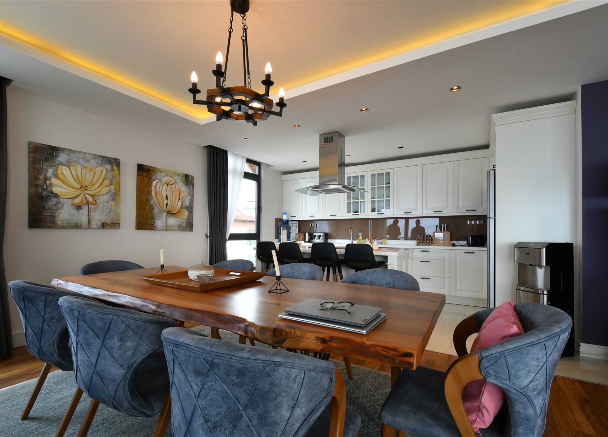 Luxuriöses 4+1 Penthouse mit atemberaubendem Meerblick und Burgblick, Alanya - Kestel