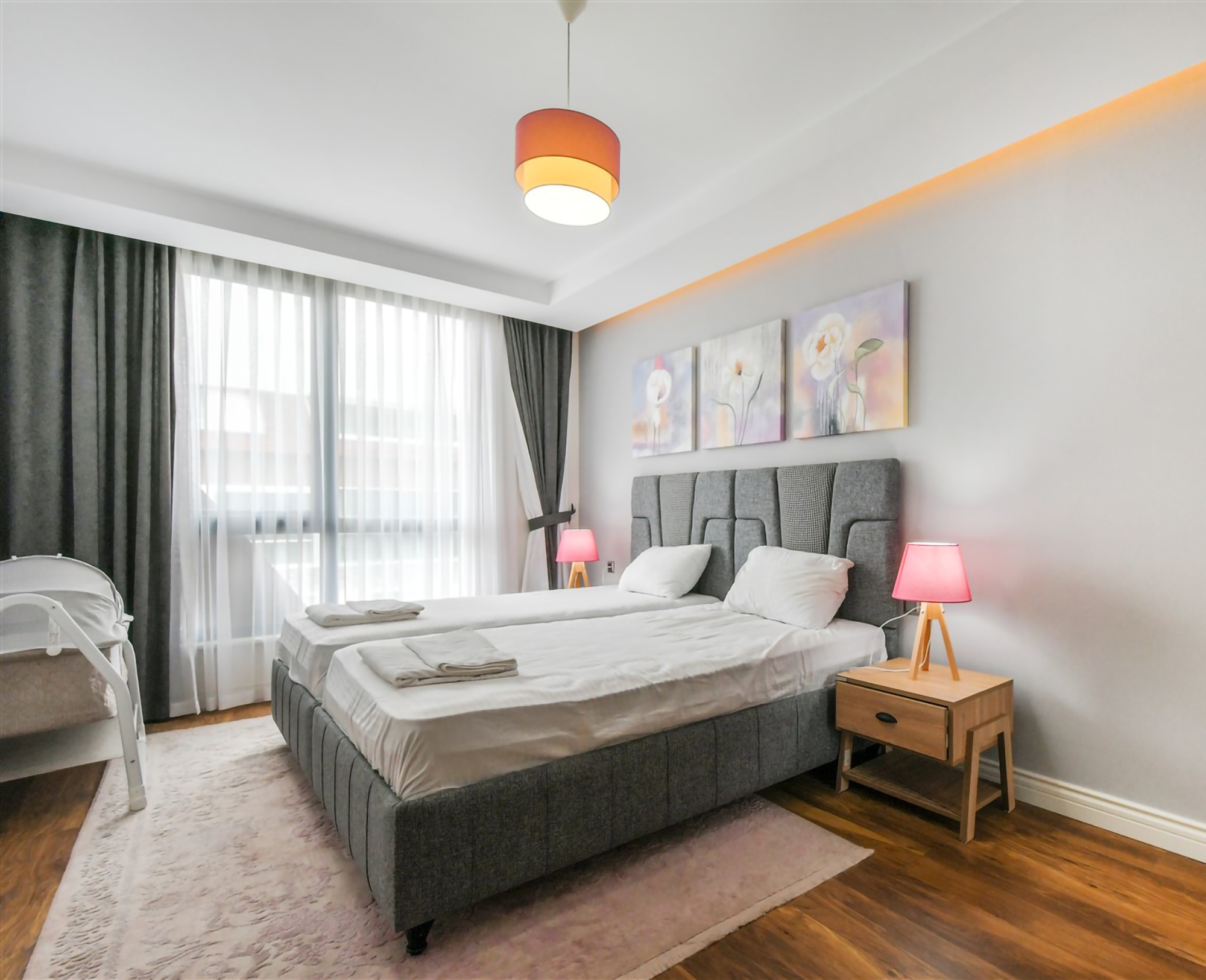 Luxuriöses 4+1 Penthouse mit atemberaubendem Meerblick und Burgblick, Alanya - Kestel