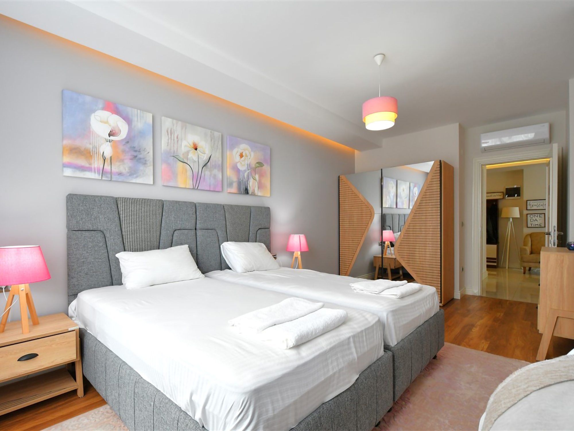 Luxuriöses 4+1 Penthouse mit atemberaubendem Meerblick und Burgblick, Alanya - Kestel