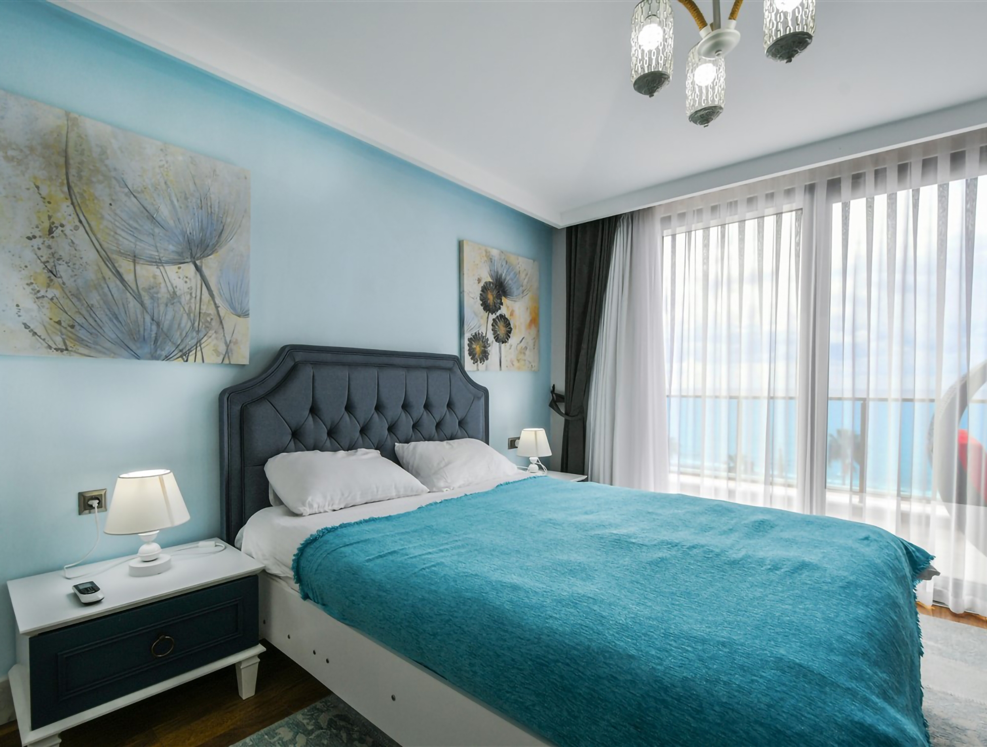 Luxuriöses 4+1 Penthouse mit atemberaubendem Meerblick und Burgblick, Alanya - Kestel