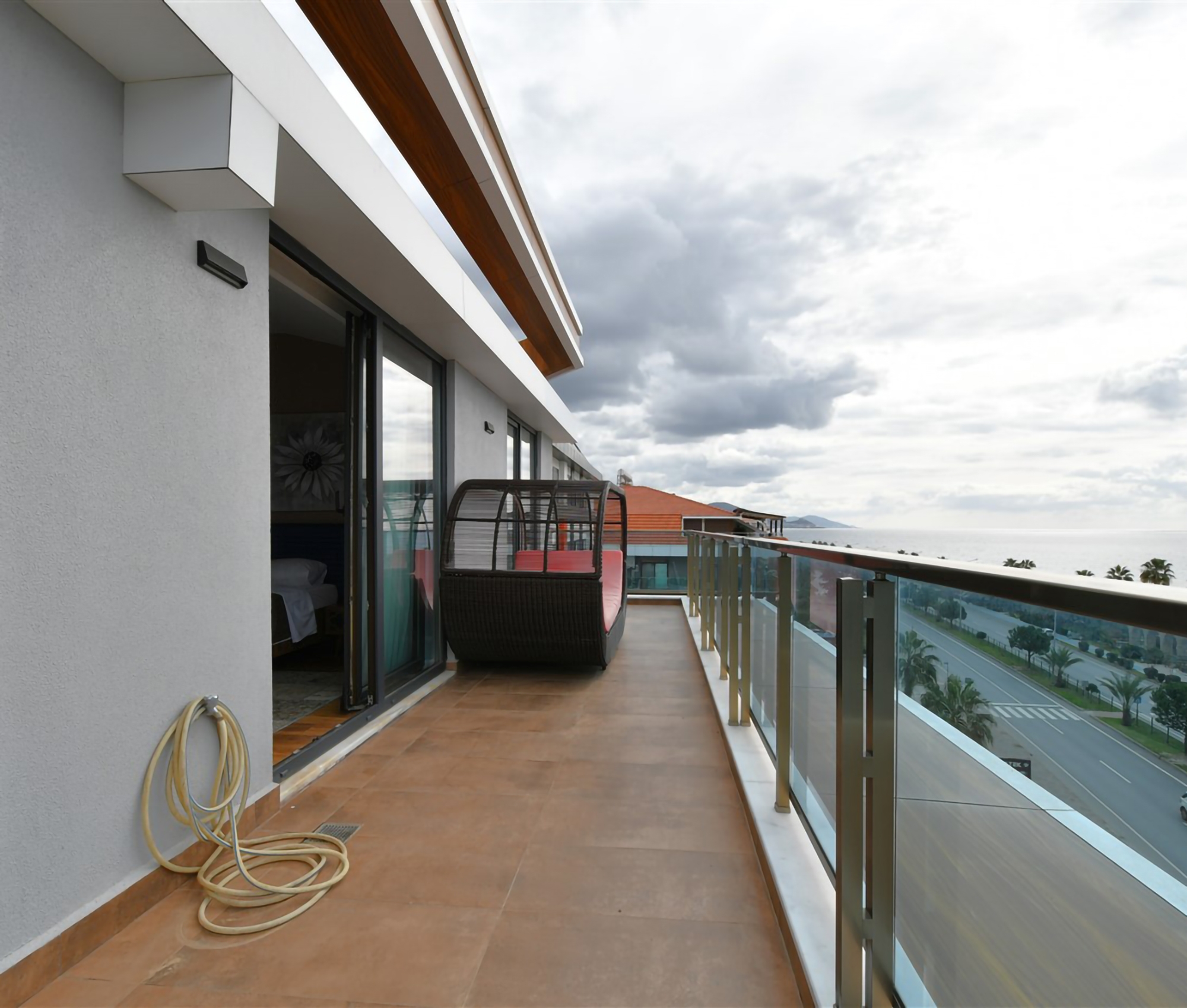 Luxuriöses 4+1 Penthouse mit atemberaubendem Meerblick und Burgblick, Alanya - Kestel