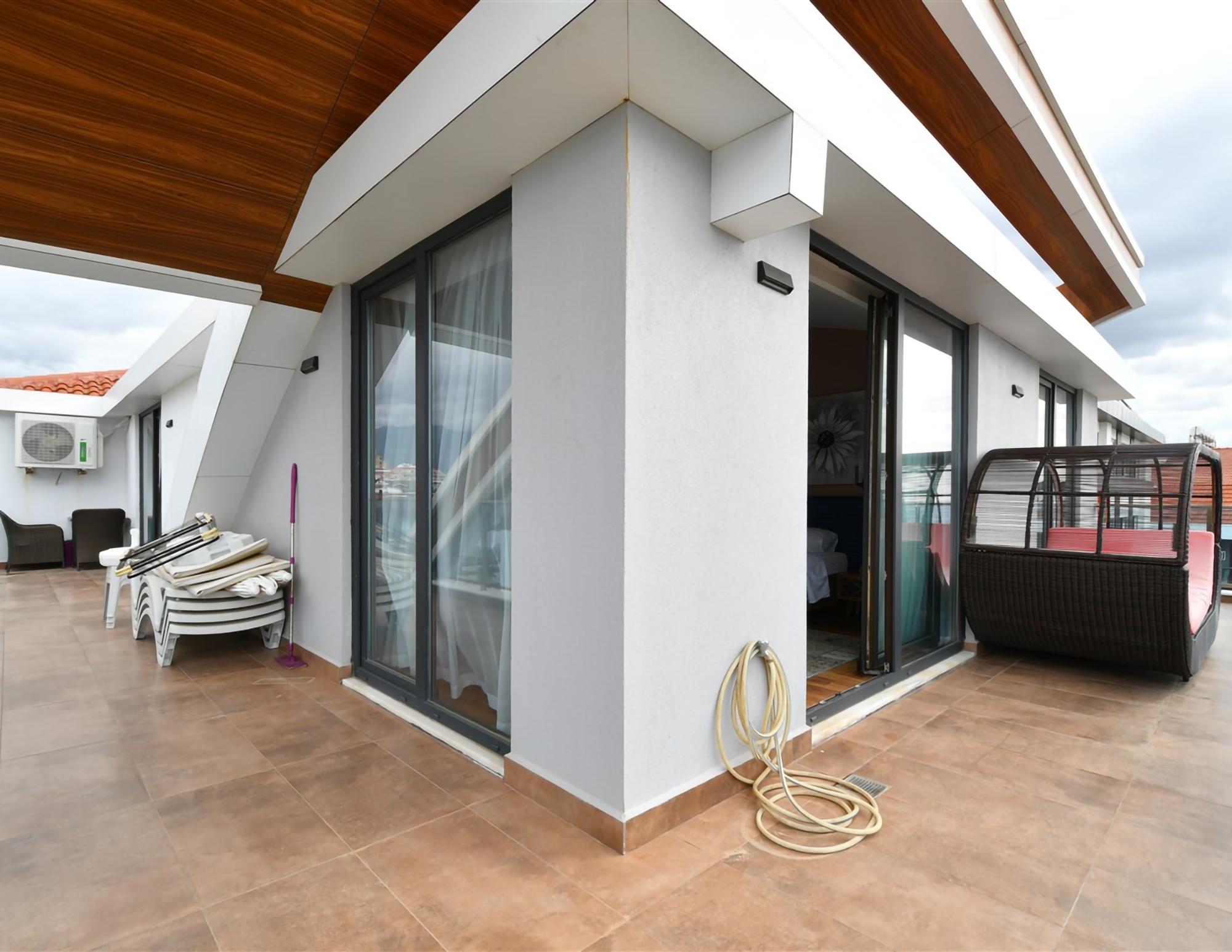 Luxuriöses 4+1 Penthouse mit atemberaubendem Meerblick und Burgblick, Alanya - Kestel