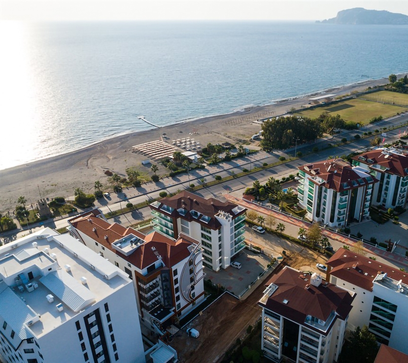 Ylellinen 1+1 puutarhakerros vuorinäköalalla, Alanya - Kestel