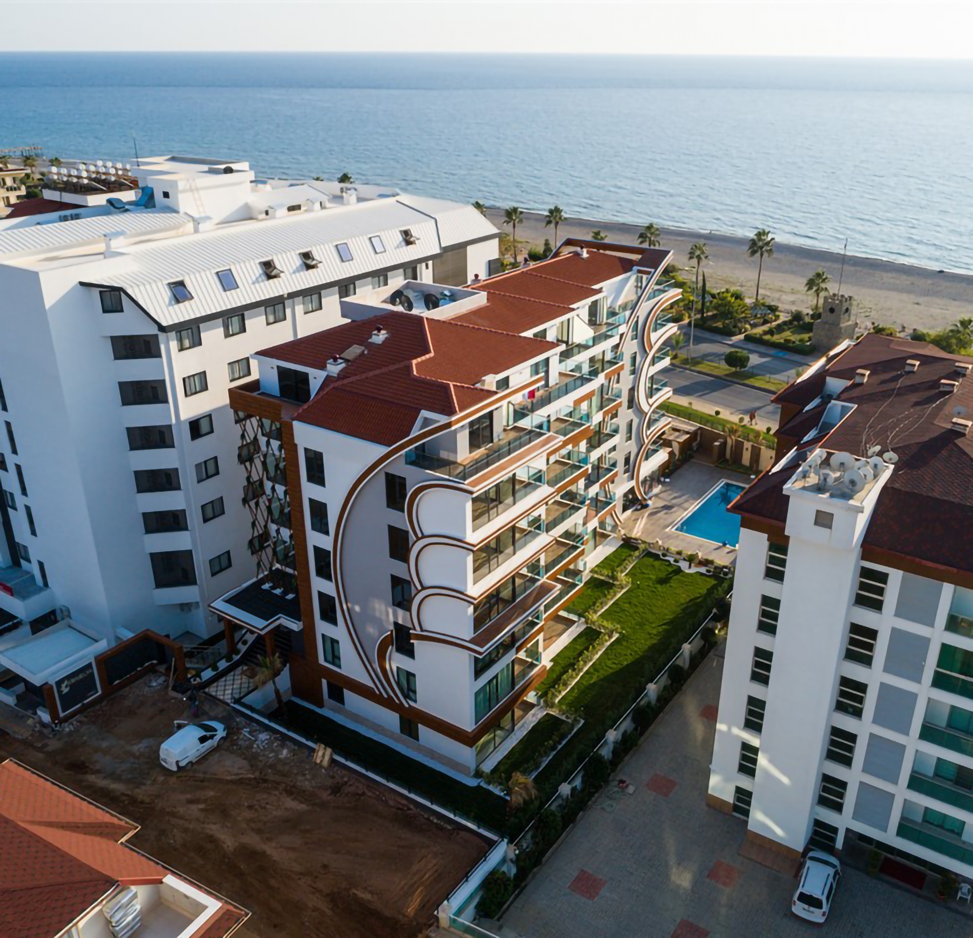 Ylellinen 1+1 puutarhakerros vuorinäköalalla, Alanya - Kestel