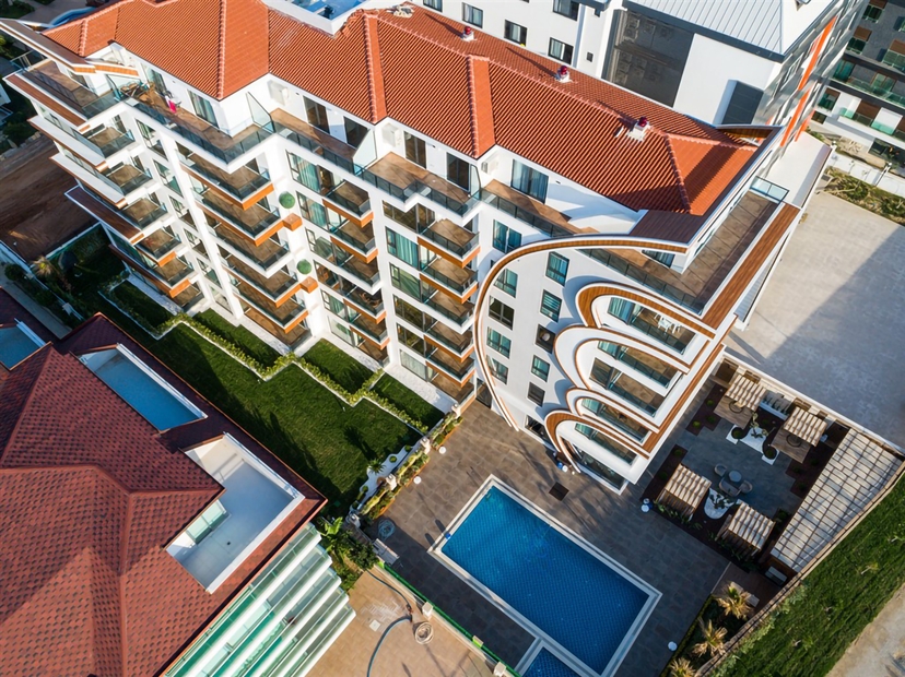 Ylellinen 1+1 puutarhakerros vuorinäköalalla, Alanya - Kestel