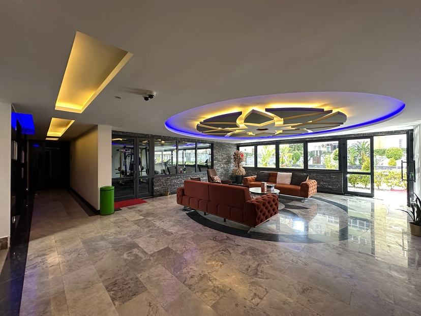 Luxuriöses 1+1 Apartment mit Bergblick in Mahmutlar, Alanya