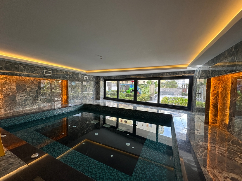 Luxuriöses 1+1 Apartment mit Bergblick in Mahmutlar, Alanya