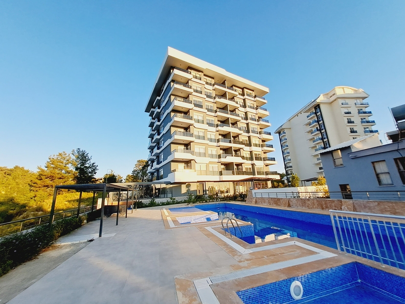 Luxuriöses 1+1 Apartment mit Meerblick in Avsallar, Alanya