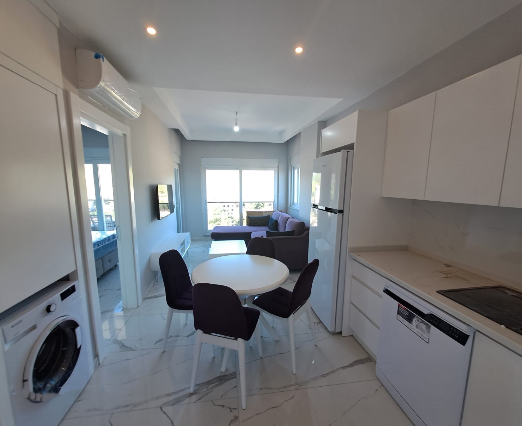 Luxuriöses 1+1 Apartment mit Meerblick in Avsallar, Alanya