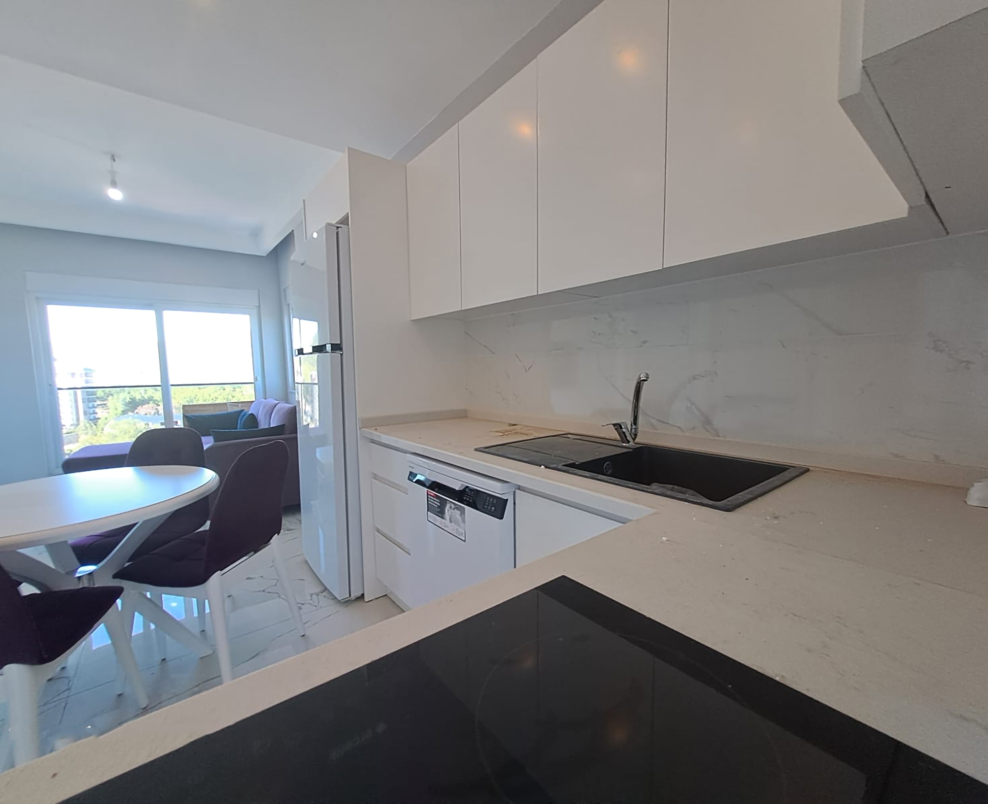 Luxuriöses 1+1 Apartment mit Meerblick in Avsallar, Alanya