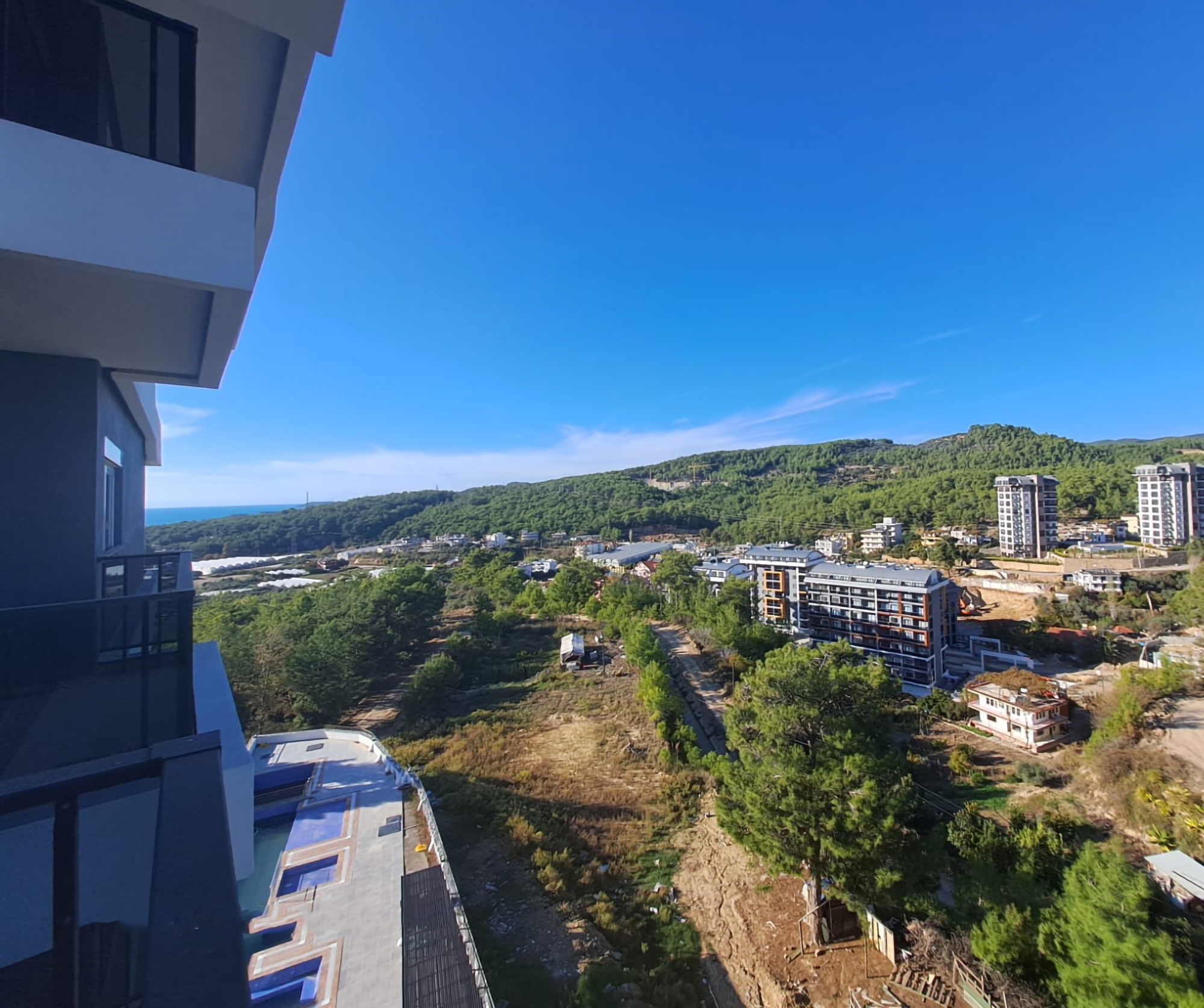 Luxuriöses 1+1 Apartment mit Meerblick in Avsallar, Alanya