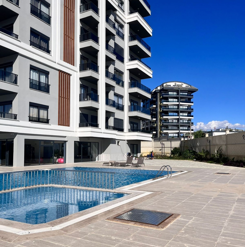 Ylellinen 1+1 Huoneisto Vuorinäköalalla, Alanya - Avsallar