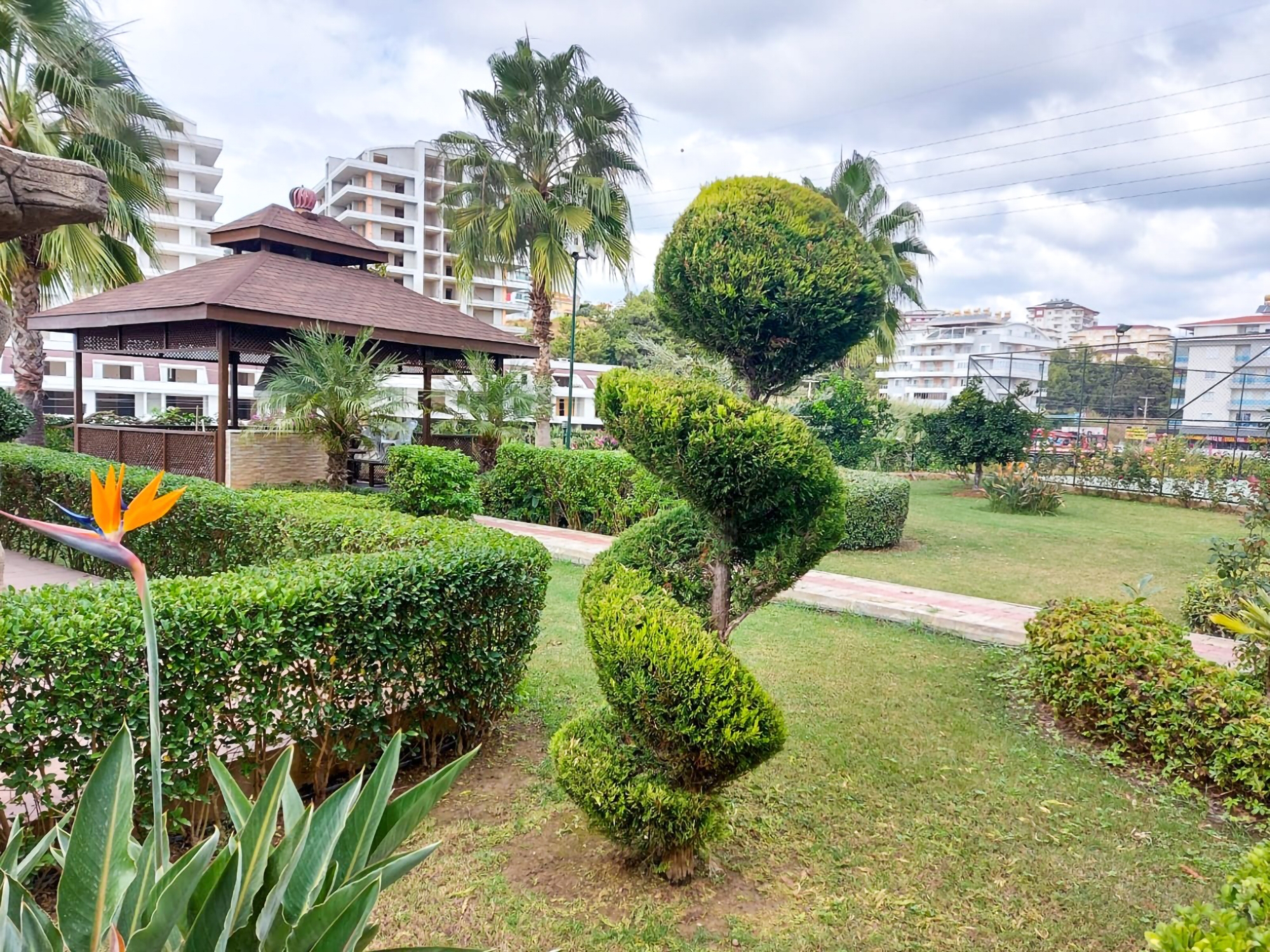 Luxuriöse 1+1 Wohnung mit Bergblick, Alanya - Avsallar