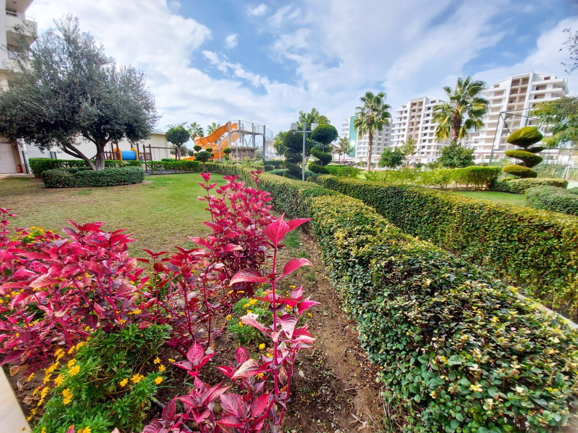 Luxuriöse 1+1 Wohnung mit Bergblick, Alanya - Avsallar