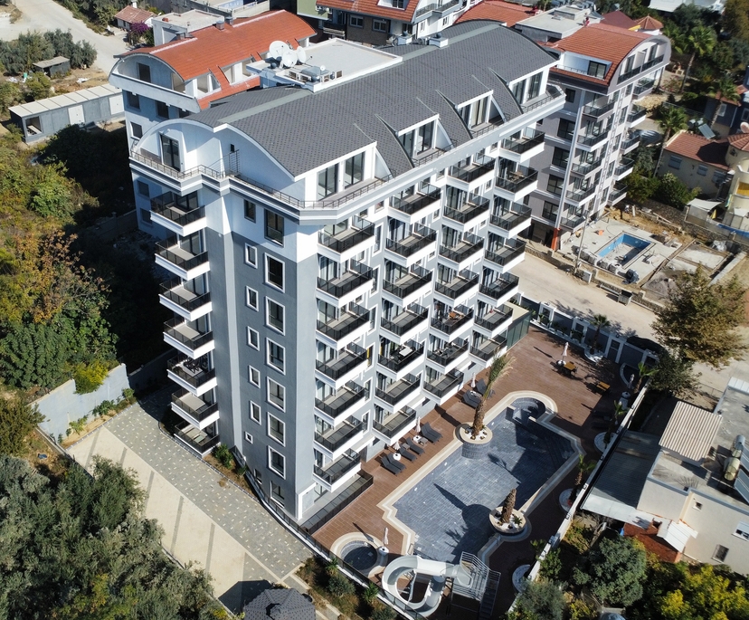 Moderni 1+1 huoneisto vuorinäköalalla Avsallarissa, Alanyassa
