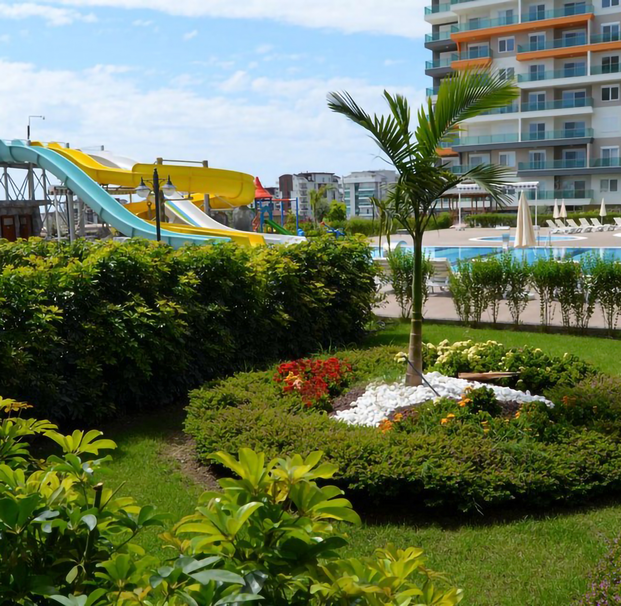 Luxuriöse 1+1 Wohnung mit Bergblick in Avsallar, Alanya