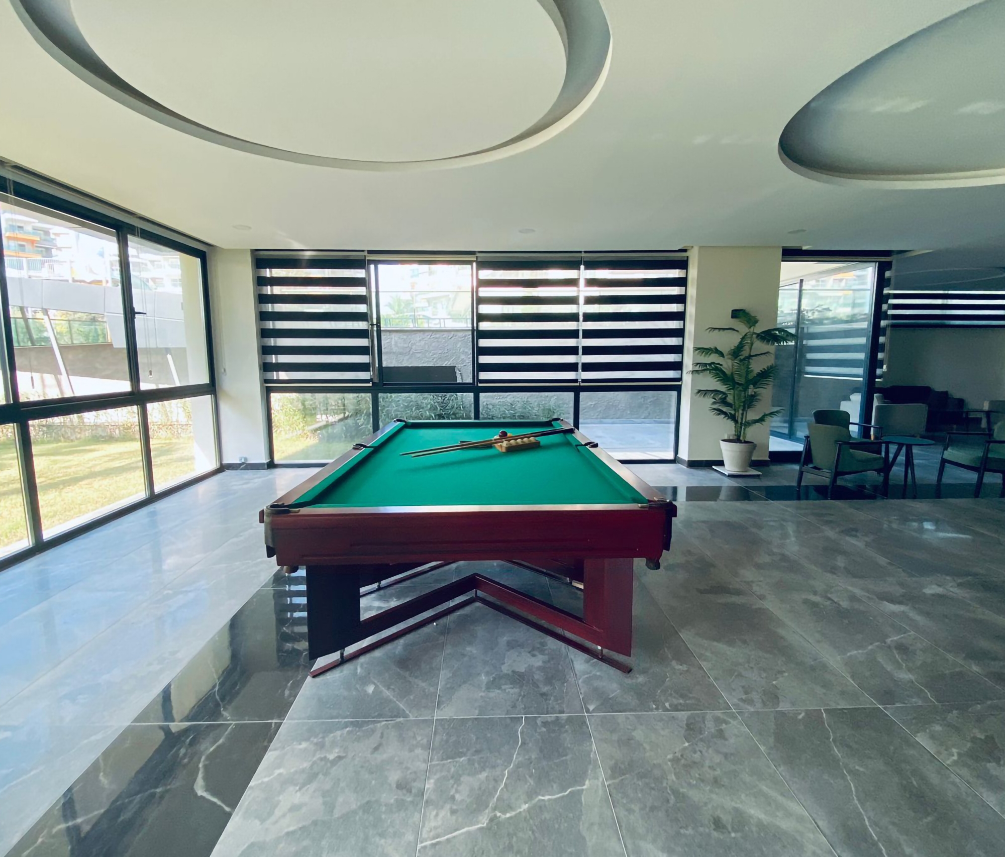 Luxuriöse 1+1 Wohnung mit Bergblick in Avsallar, Alanya