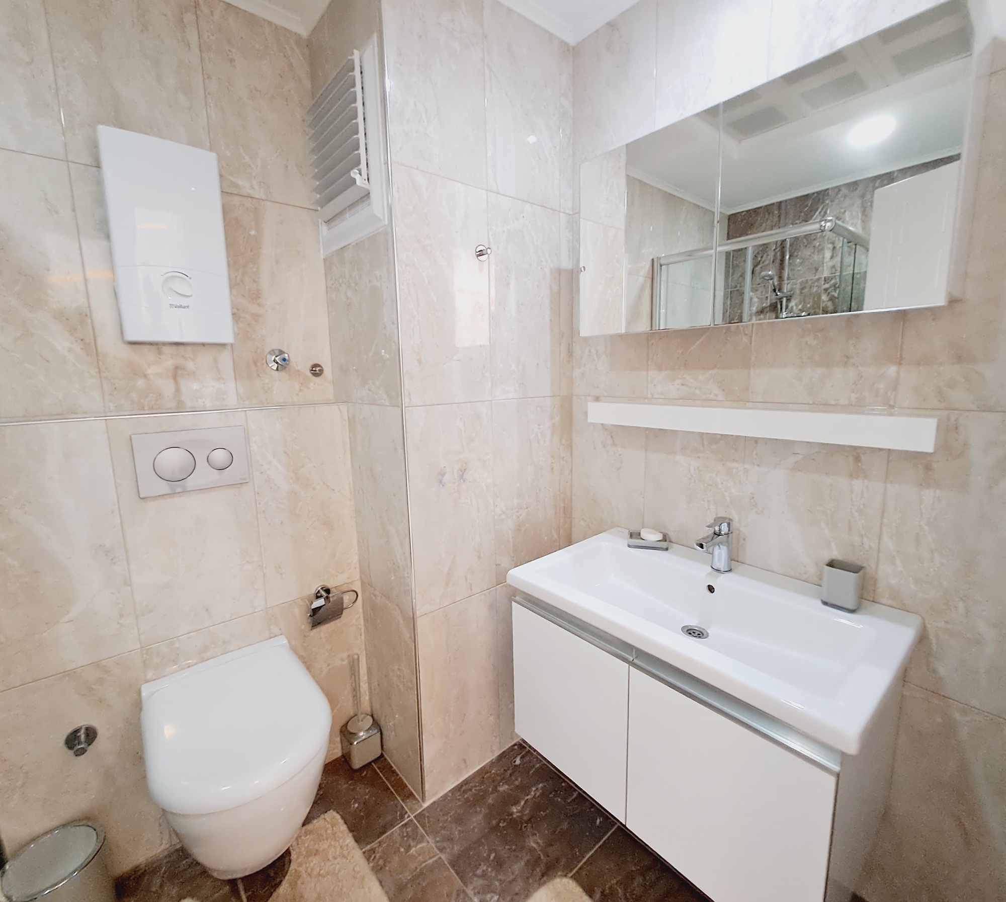 Luxuriöse 1+1 Wohnung mit Bergblick in Avsallar, Alanya