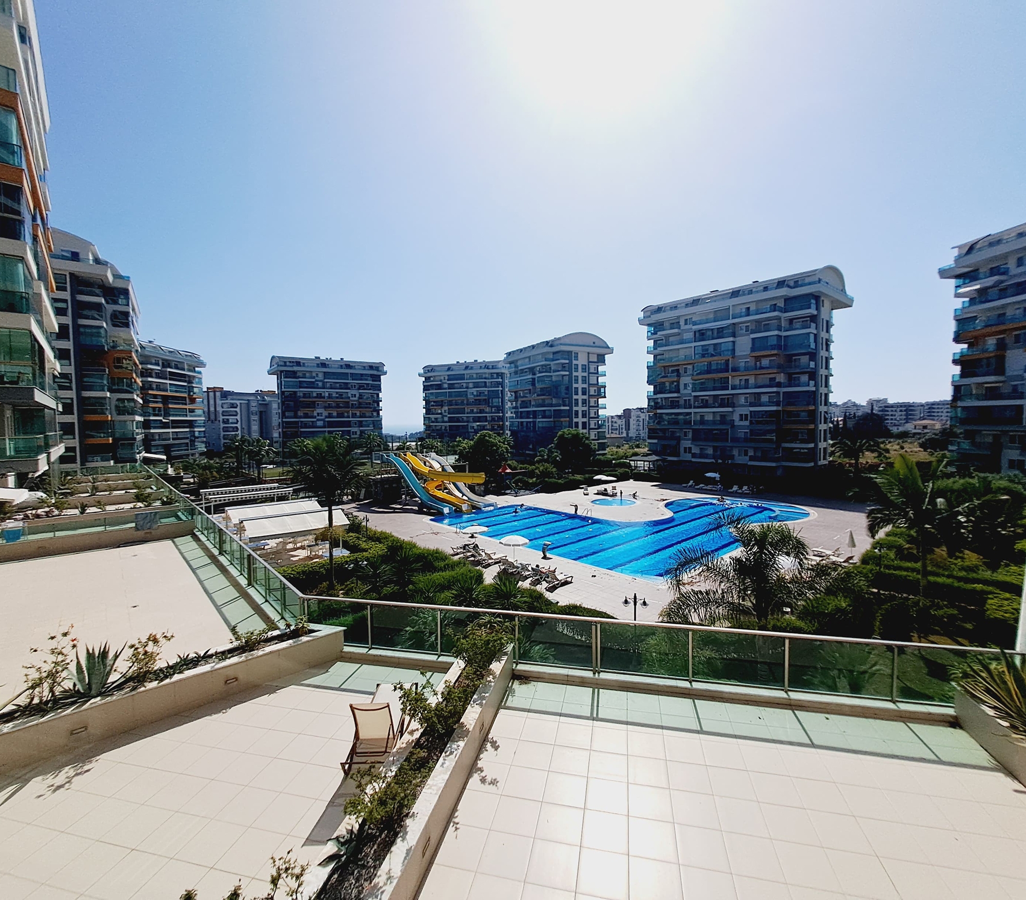 Luxuriöse 1+1 Wohnung mit Bergblick in Avsallar, Alanya