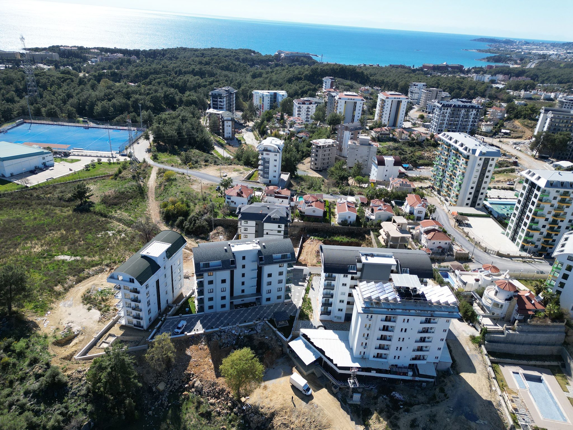 Luxuriöse 2+1 Wohnung mit Bergblick in Avsallar, Alanya