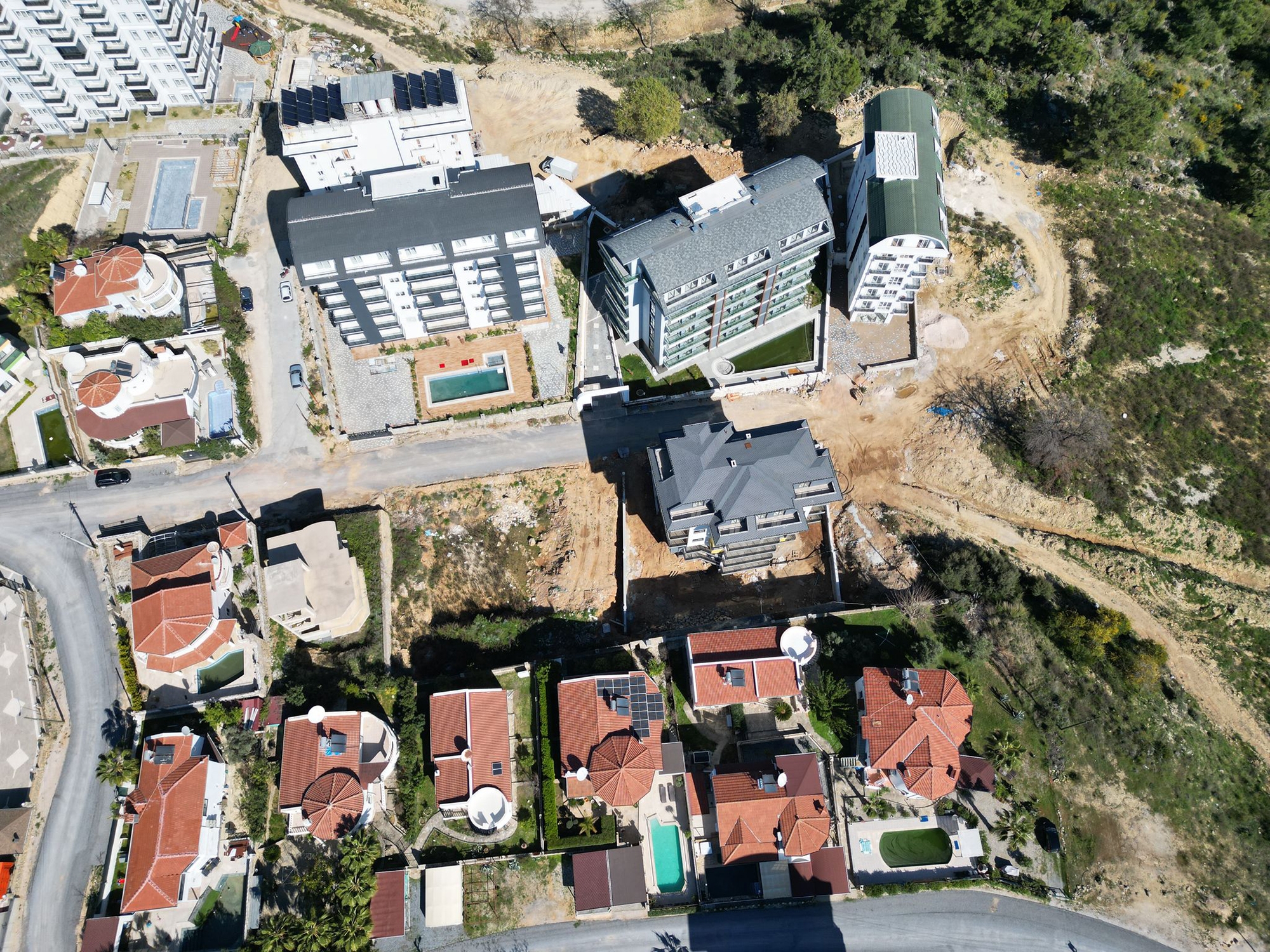 Luxuriöse 2+1 Wohnung mit Bergblick in Avsallar, Alanya