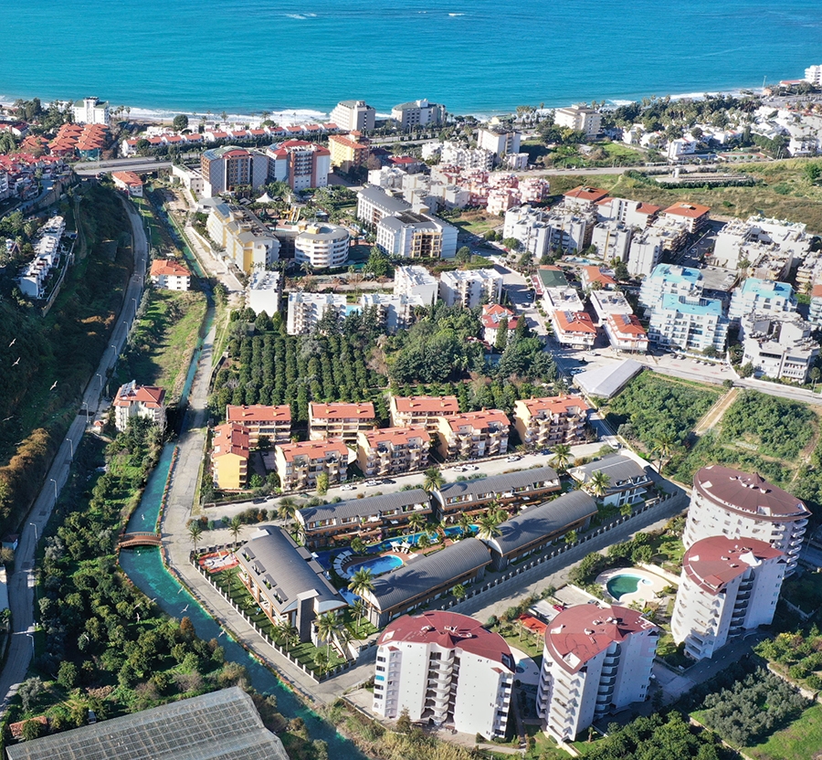 Luksuriøs 1+1 leilighet med fjellutsikt, Alanya