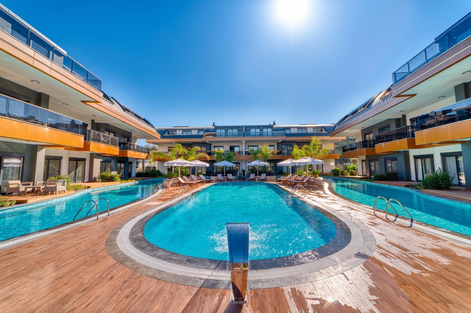 Luksuriøs 1+1 leilighet med fjellutsikt, Alanya