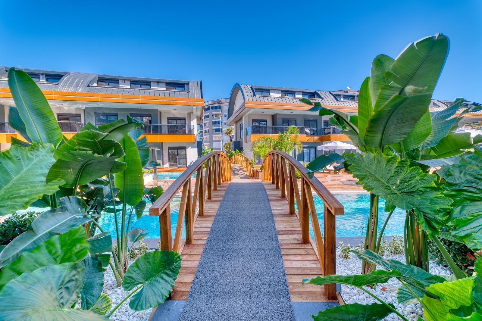 Luksuriøs 1+1 leilighet med fjellutsikt, Alanya