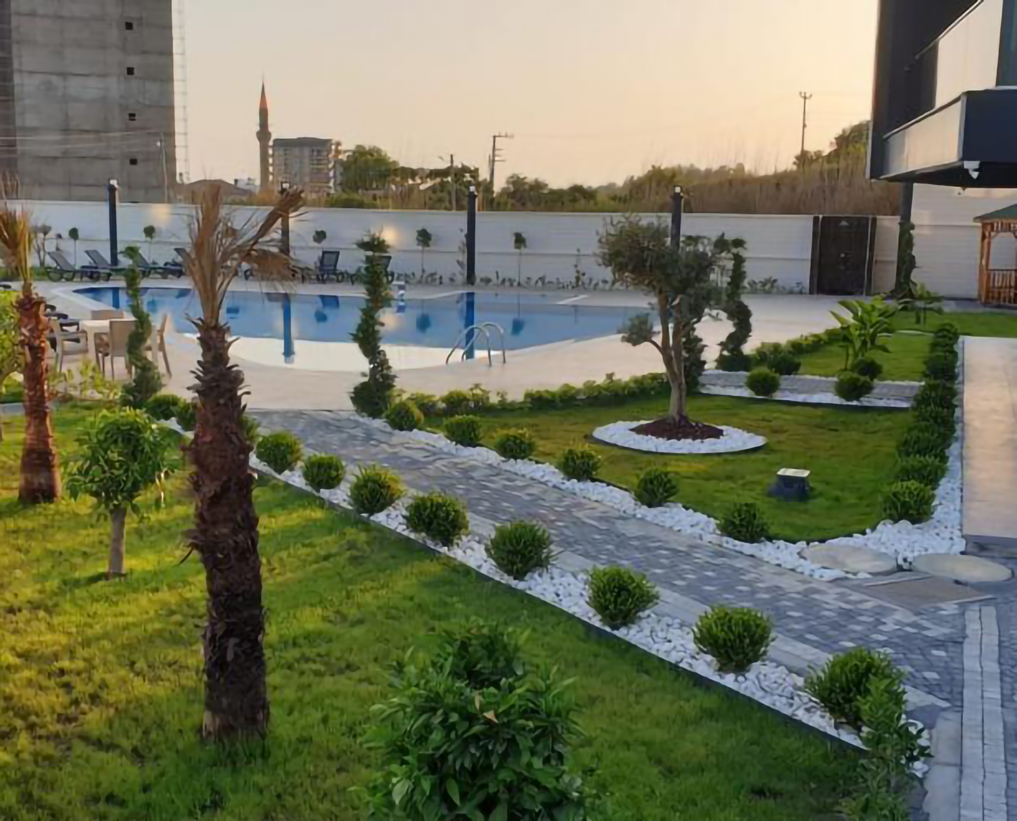 Modern 1+1 lägenhet med bergsutsikt, Avsallar, Alanya
