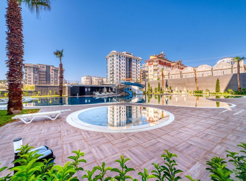 Modern 1+1 lägenhet i Avsallar, Alanya med lyxiga bekvämligheter