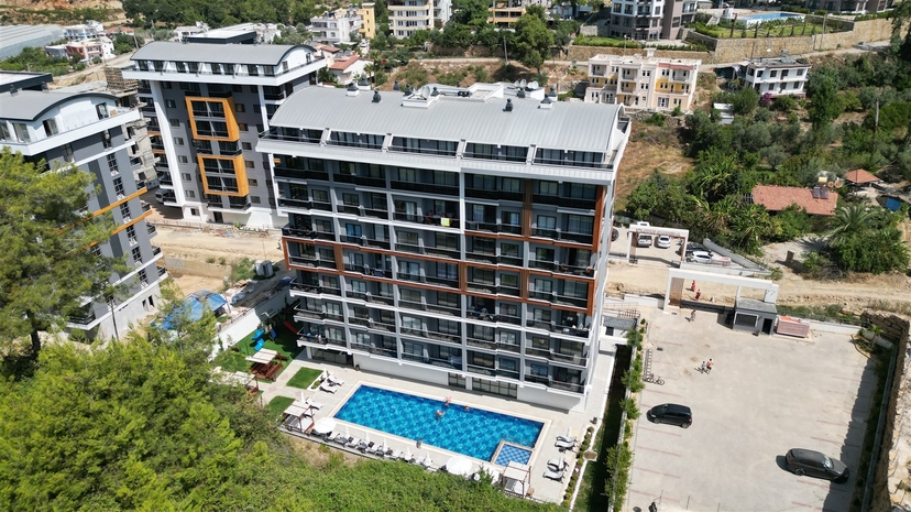 Lyxig 2+1 Penthouse med Bergsutsikt i Avsallar, Alanya
