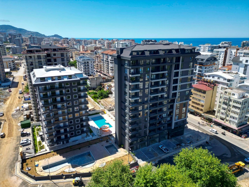 Moderne Luksus 1+1 Leilighet med Fjellutsikt, Alanya