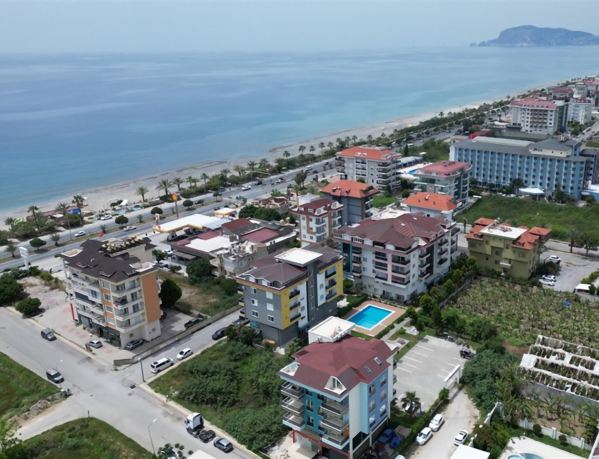 Havutsikt 1+1 lägenhet i Kestel, Alanya