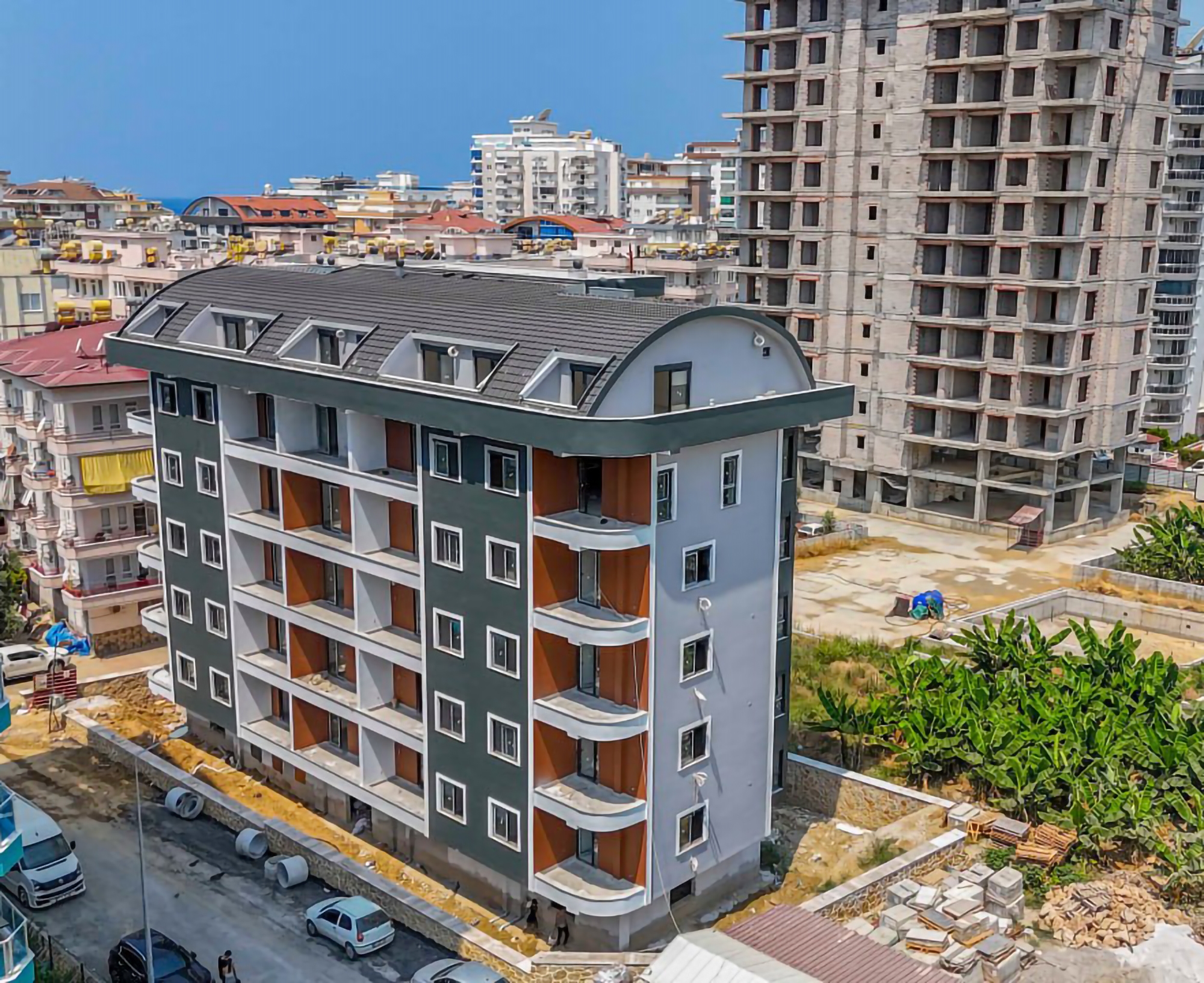 1+1 Lejlighed med bjergudsigt i Mahmutlar, Alanya