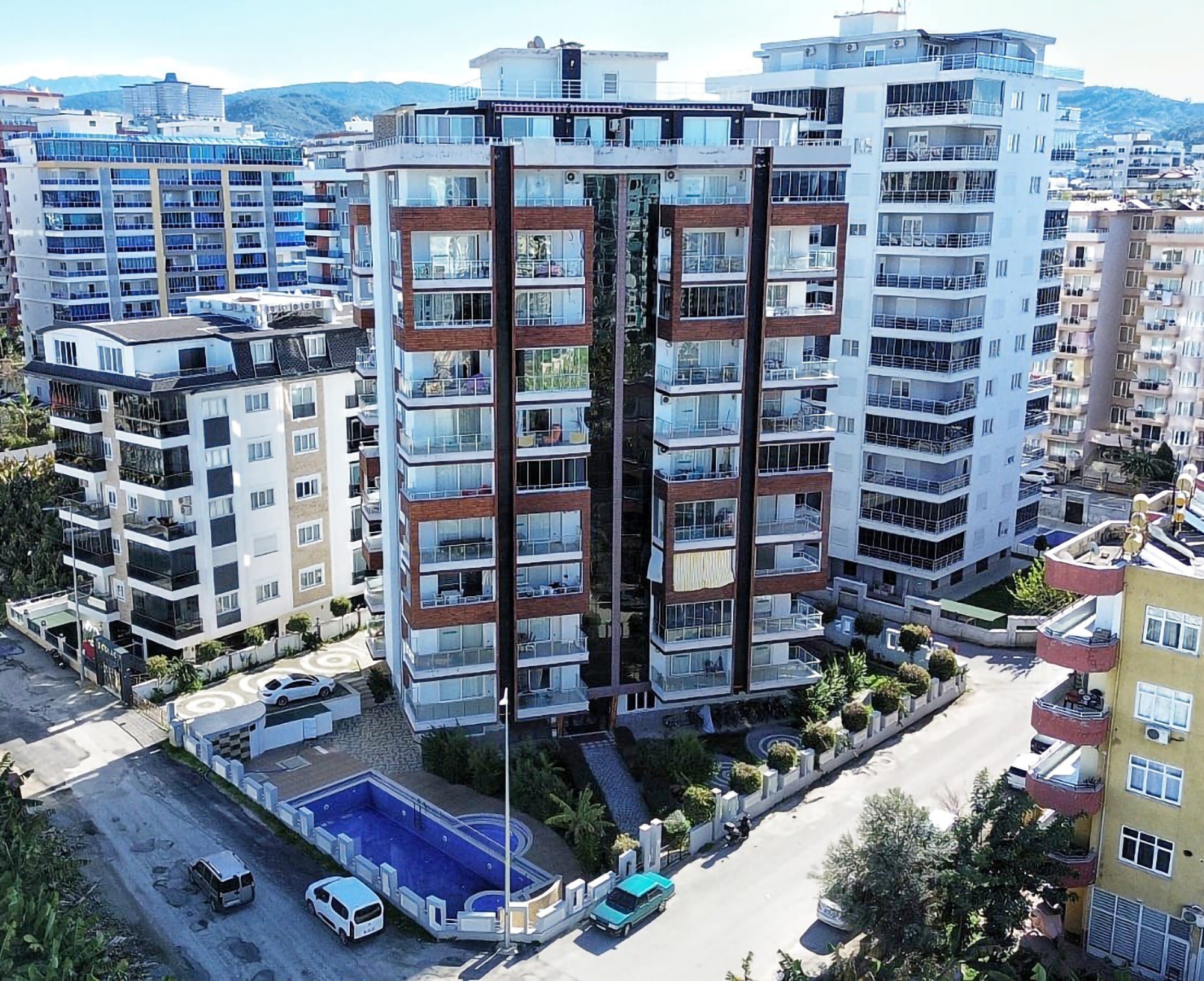 Vuorinäköala 2+1 Asunto Uima-altaalla ja Kuntosalilla Mahmutlarissa, Alanyassa