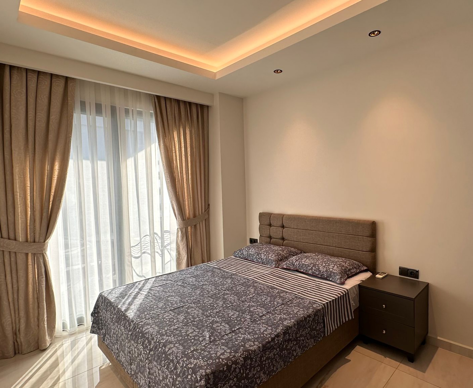 Luxuriöse 1+1 Wohnung mit Meerblick und Bergblick, Alanya