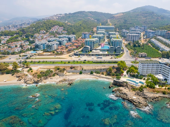 Luksuriøs 1+1 leilighet med havutsikt i Kargicak, Alanya