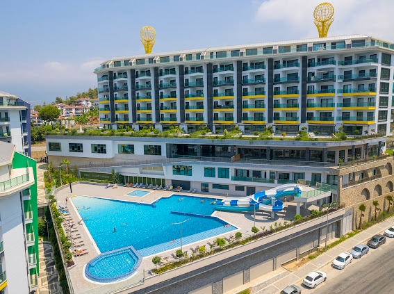 Luksuriøs 1+1 leilighet med havutsikt i Kargicak, Alanya