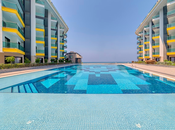 Luksuriøs 1+1 leilighet med havutsikt i Kargicak, Alanya