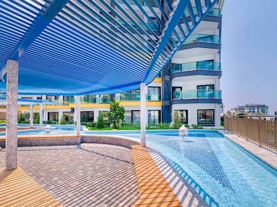 Luksuriøs 1+1 leilighet med havutsikt i Kargicak, Alanya