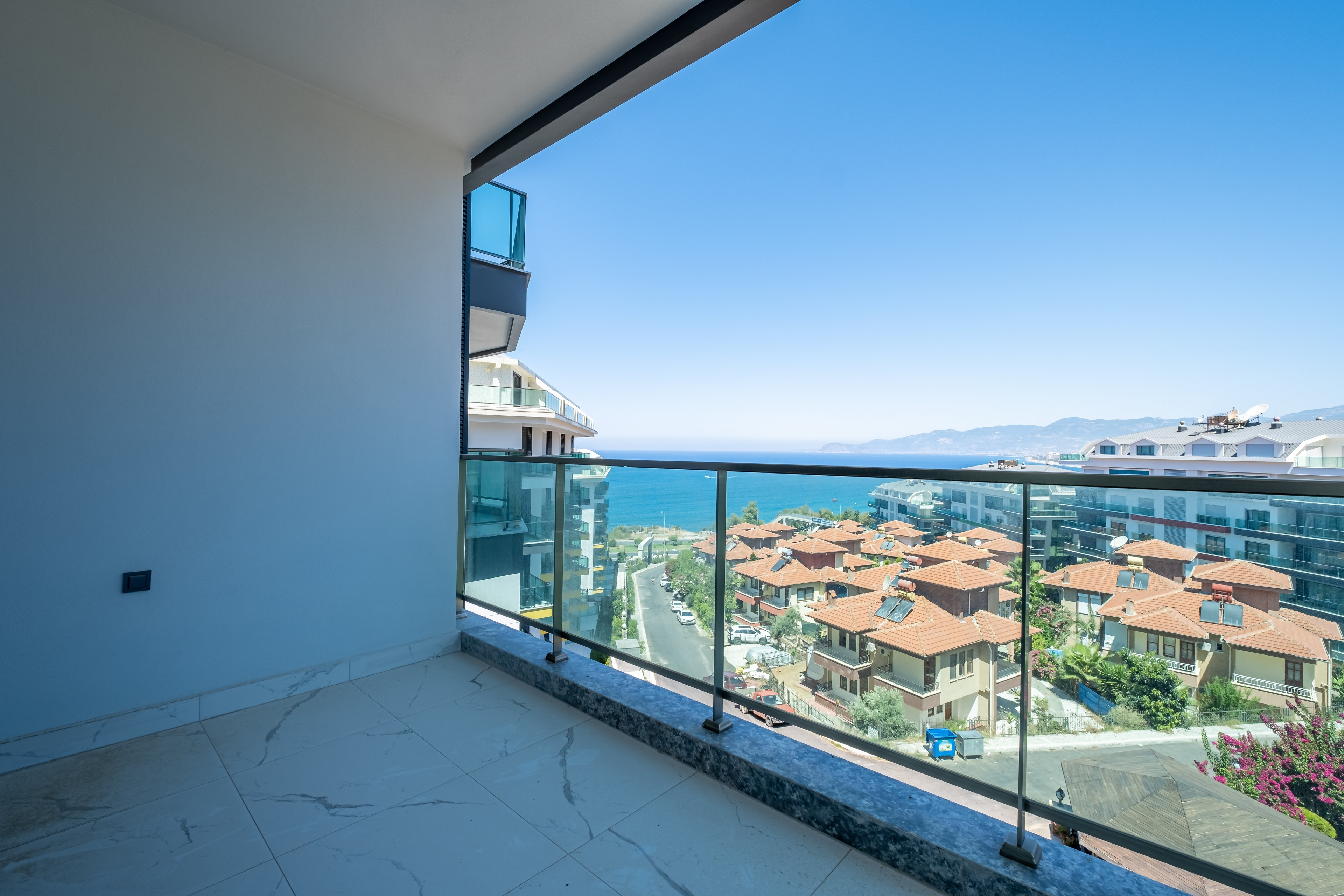 Luksuriøs 1+1 leilighet med havutsikt i Kargicak, Alanya