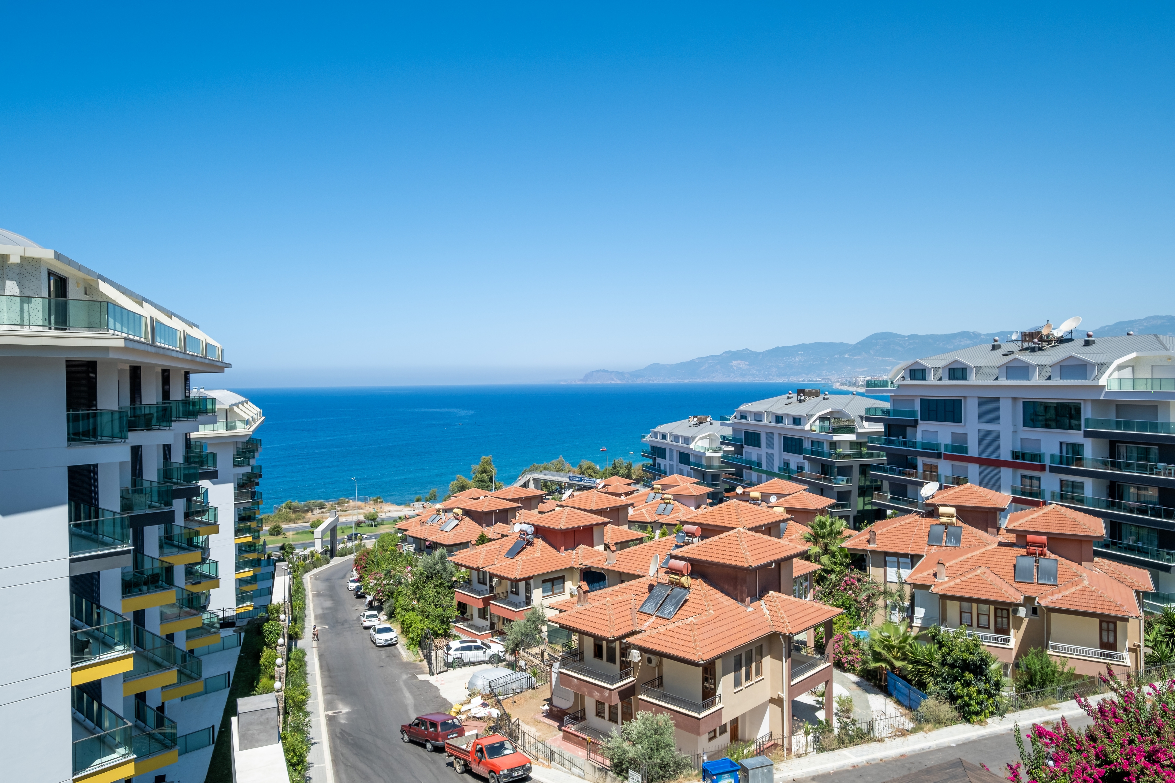 Luksuriøs 1+1 leilighet med havutsikt i Kargicak, Alanya