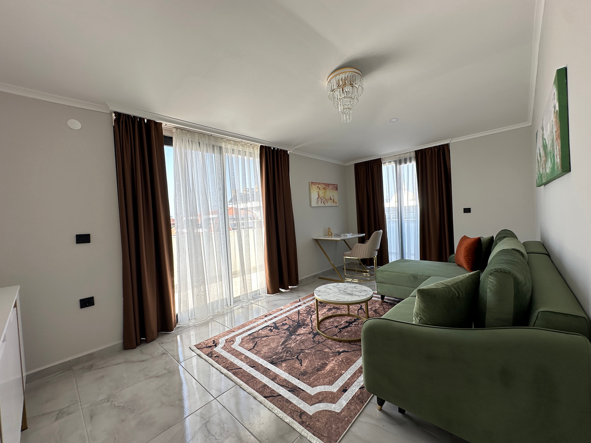Luxuriöses 3+1 Penthouse mit atemberaubendem Blick auf das Meer und die Berge, Alanya Kestel