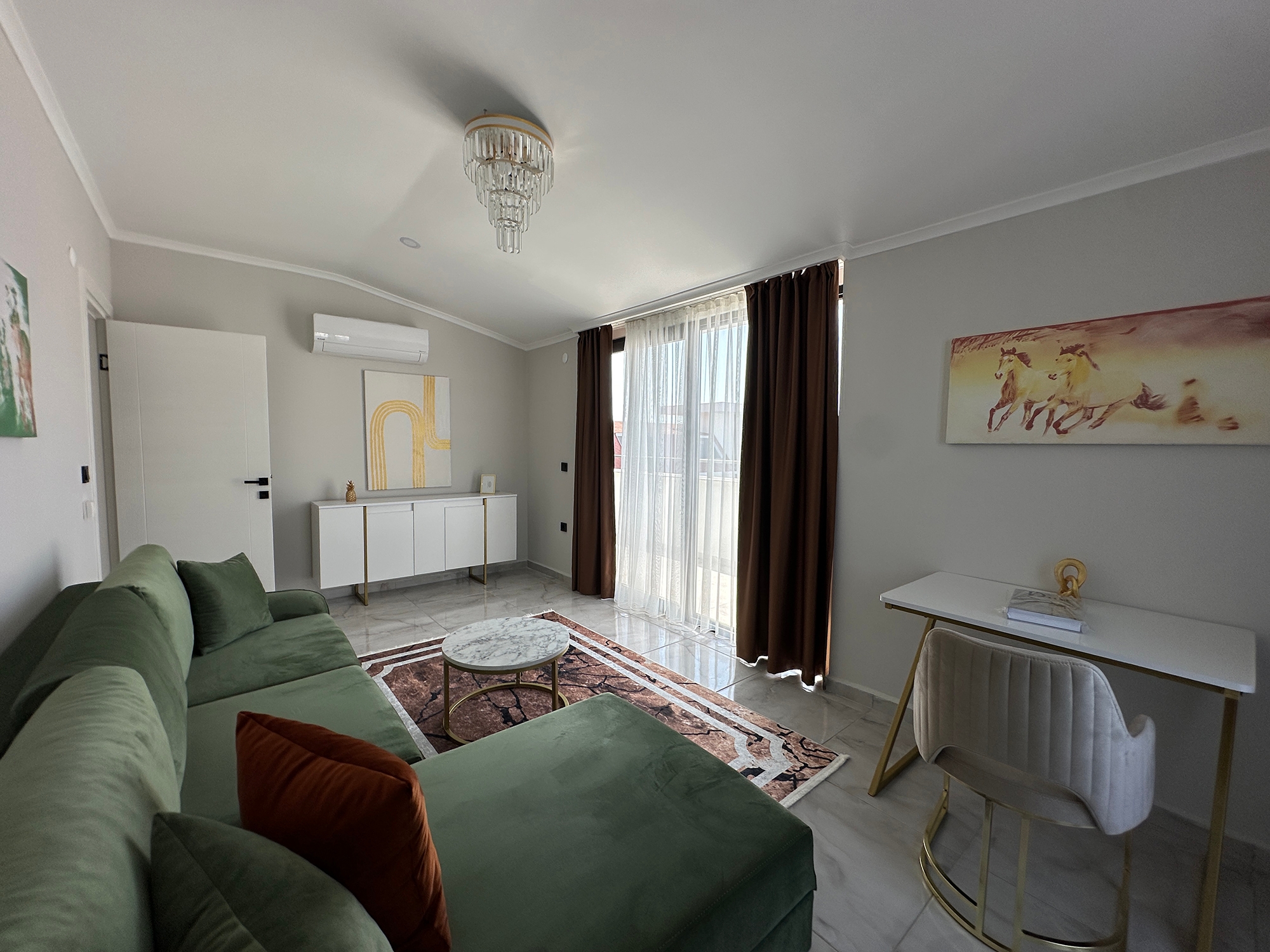 Luxuriöses 3+1 Penthouse mit atemberaubendem Blick auf das Meer und die Berge, Alanya Kestel