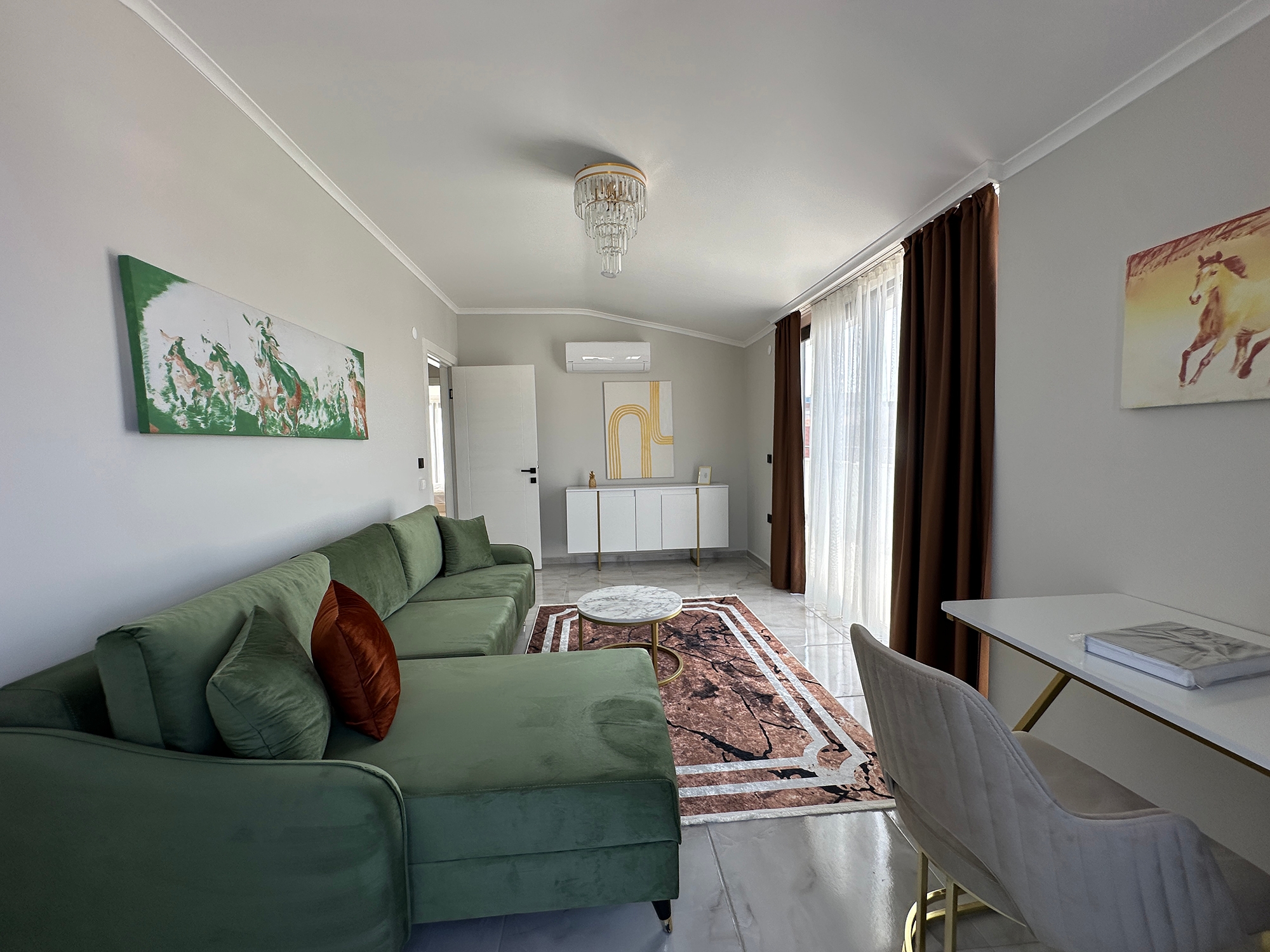 Luxuriöses 3+1 Penthouse mit atemberaubendem Blick auf das Meer und die Berge, Alanya Kestel