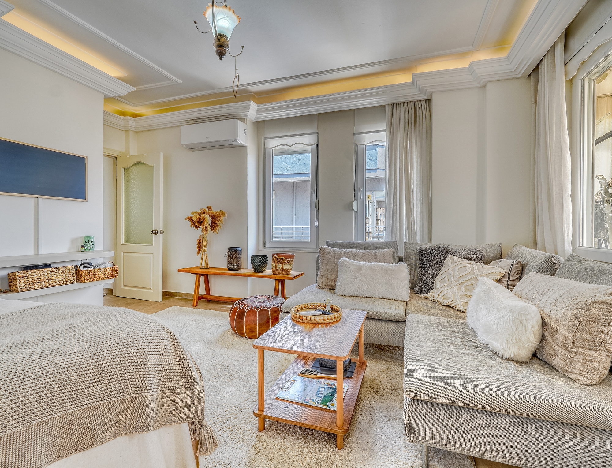 1+1 Wohnung mit Bergblick im Stadtzentrum von Alanya