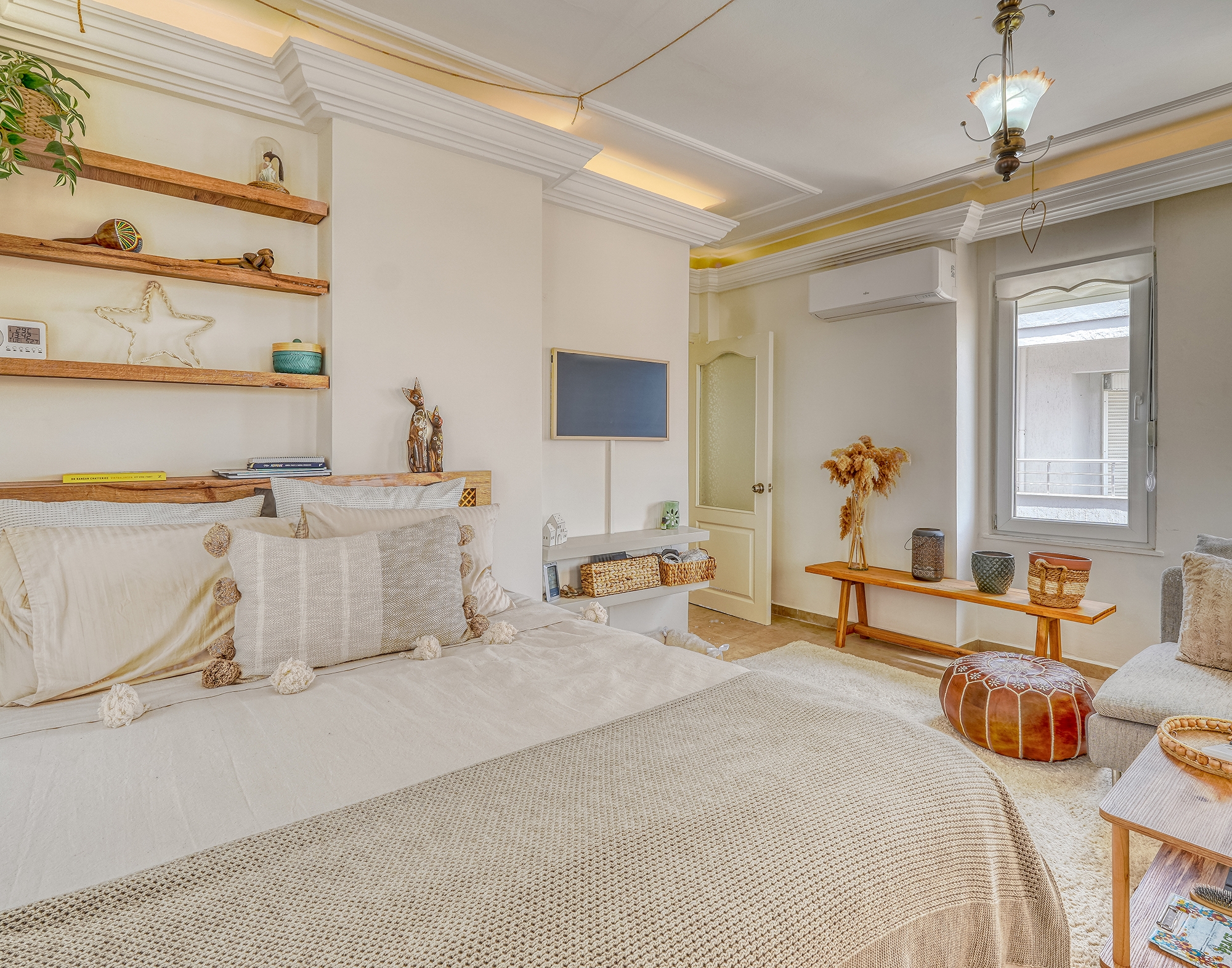 1+1 Wohnung mit Bergblick im Stadtzentrum von Alanya