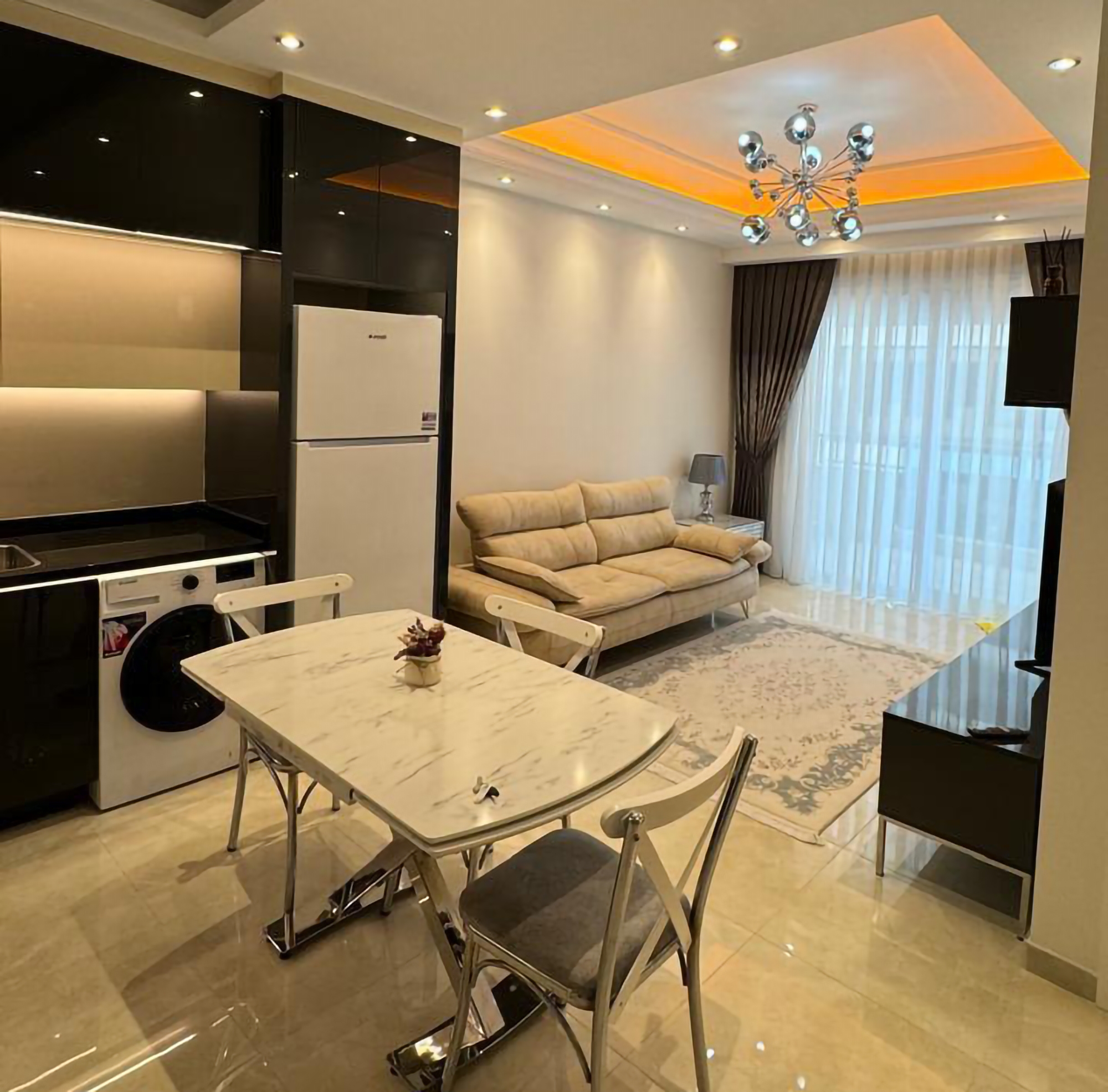 Luxurious 1+1 Apartment with Mountain Views in Mahmutlar, Alanya